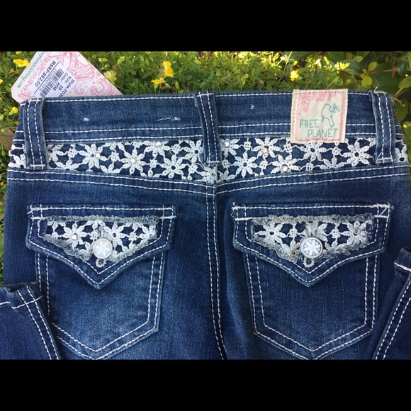 Free Planet Girl’s size 10 jeans - Picture 2 of 4